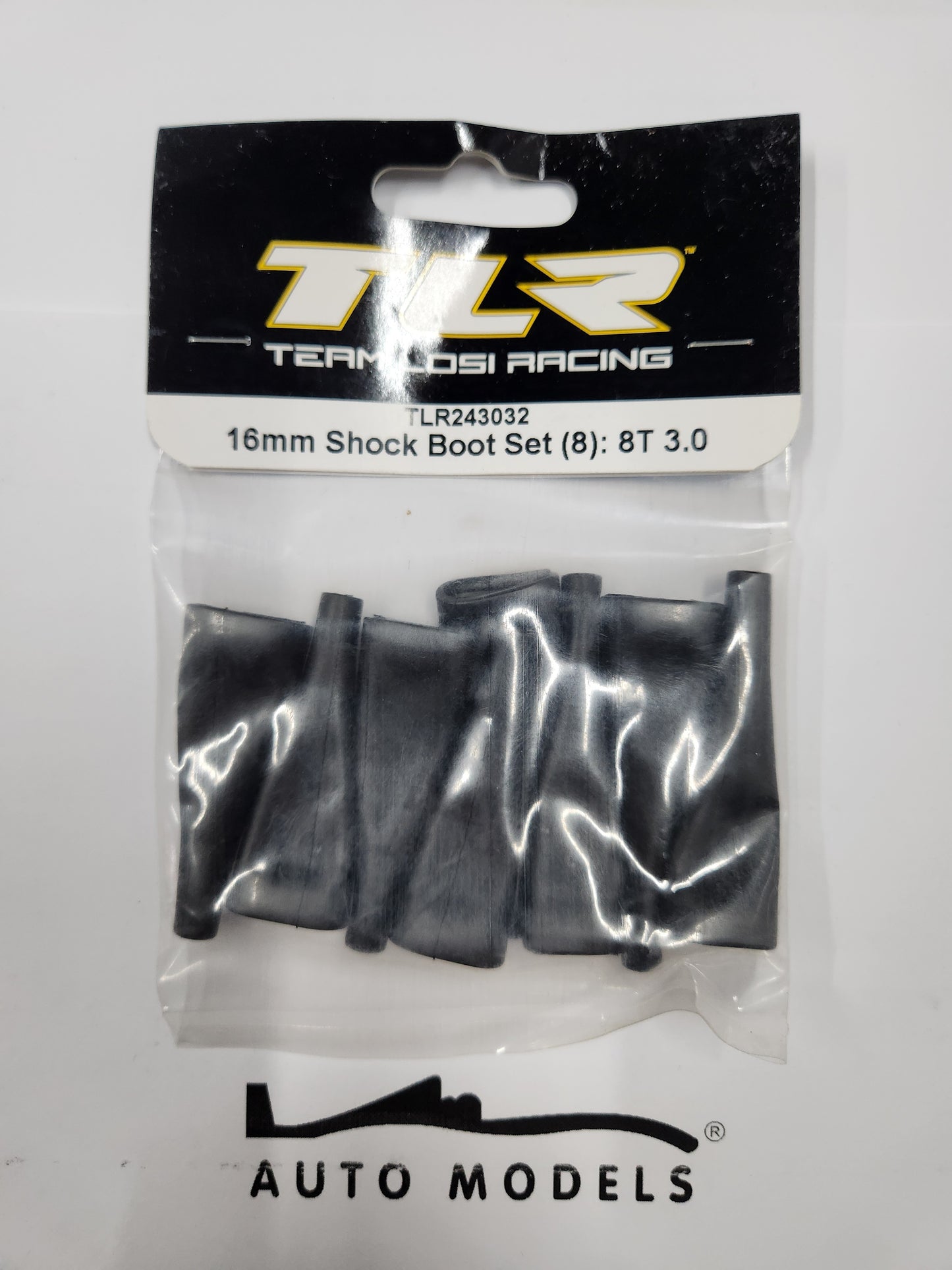 Team Losi Racing 16mm Shock Boot Set (8): 8T 3.0
