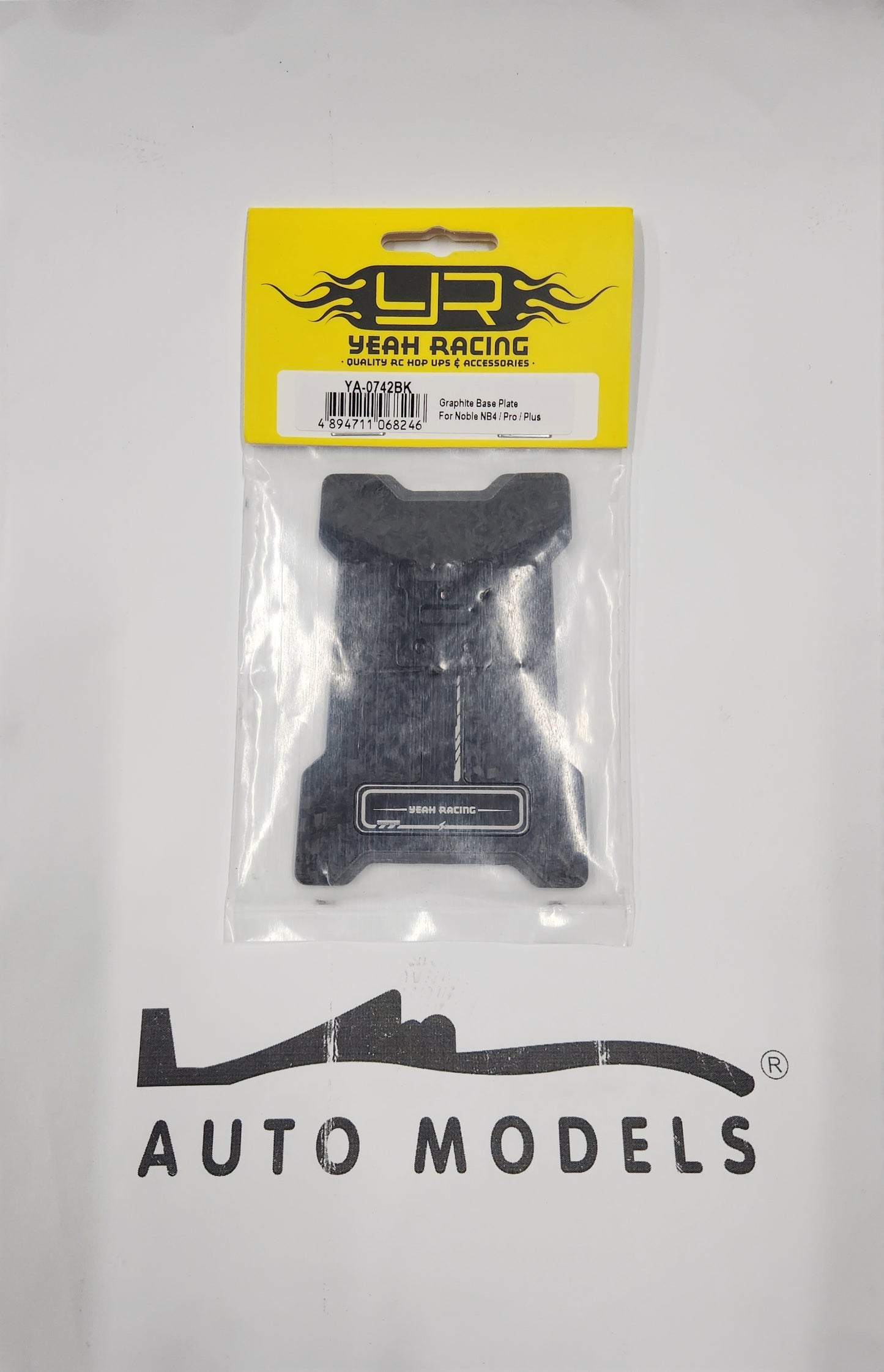 Yeah Racing Graphite Base Plate For Noble NB4/Pro/Plus