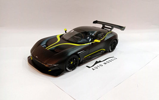 Autoart Aston Martin Vulcan Matt Black w/Lime Green Stripes