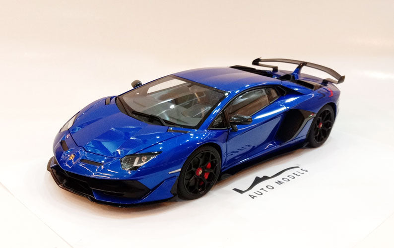 Autoart Lamborghini Aventador SVJ Blue Metallic