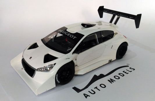 Autoart Peugeot 208 T16 Pikes Peak Race Car 2013 Plain Color Version (White)