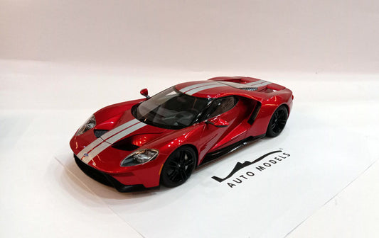 Autoart Ford GT 2017 Liquid Red/Silver Stripes