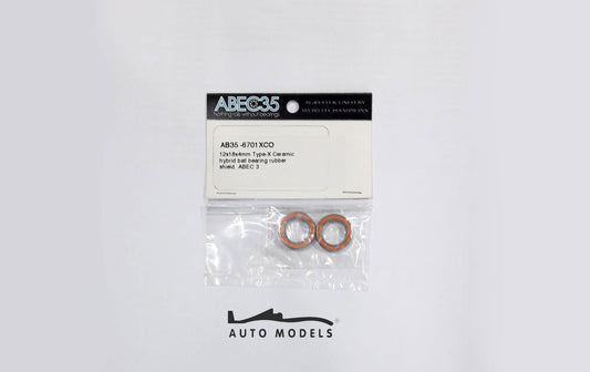 Abec35 Bearing 12x18x4mm Type-X Ceramic Hybrid Ball Bearings Rubber Shields
