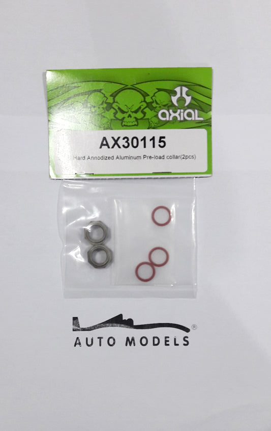 Axial Racing Hard Anodized Aluminium Pre-Load Collar (2pc)