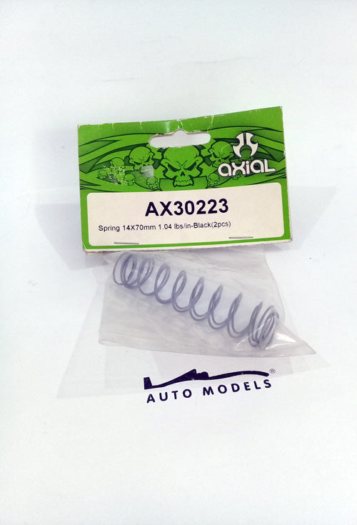 Axial Racing Spring 14x70mm 1.04 lbs/in-Black (2pcs)