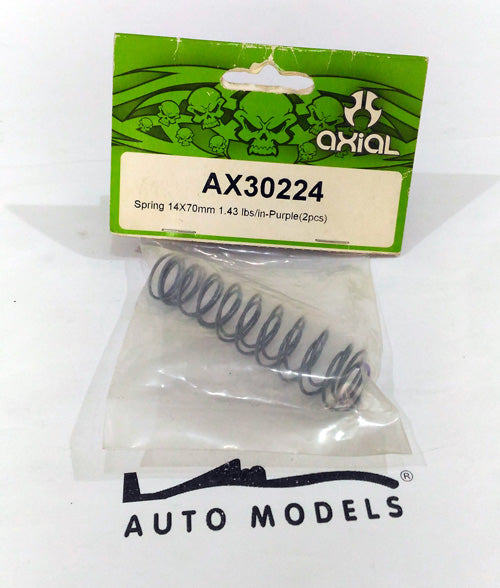 Axial Racing Spring 14x70mm 1.43 lbs/in-Purple (2pcs)