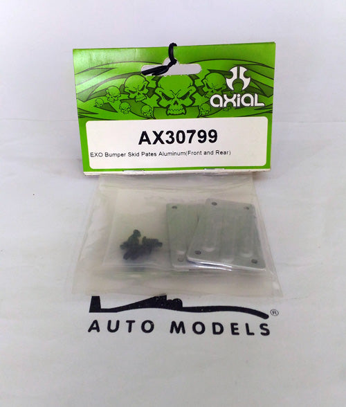 Axial Racing Exo Bumper Skid Plates Aluminium (F/R)