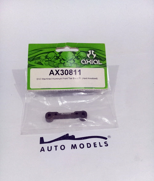 Axial Racing Machined Alum.Front Toe Block F1 Exo (Hard Anozed)