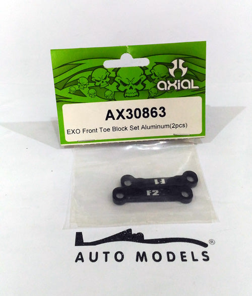 Axial Racing Exo Front Toe Block Set Aluminium (2pcs)