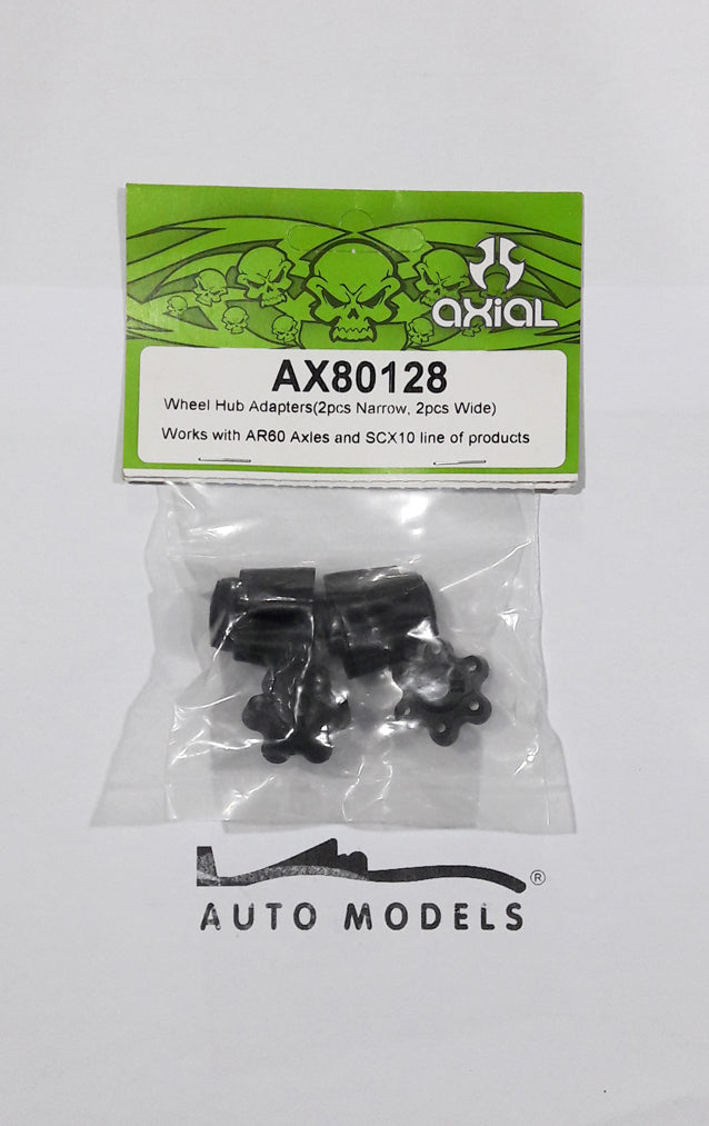 Axial Racing Wheel Hub Adapter (2pcs Narrow, 2pcs Wide)