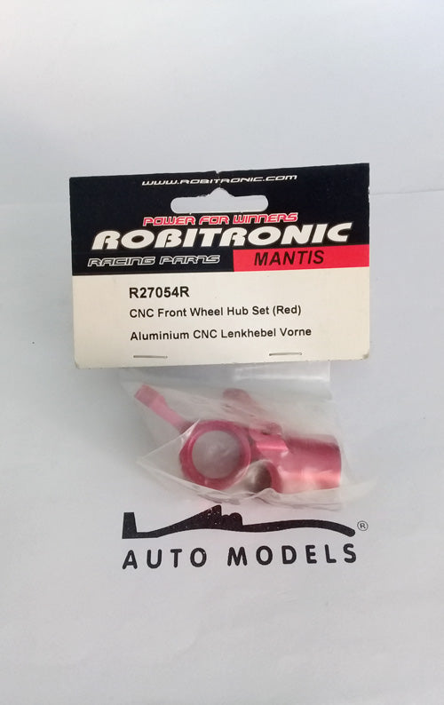 Robitronic CNC Front Wheel Hub Set Red