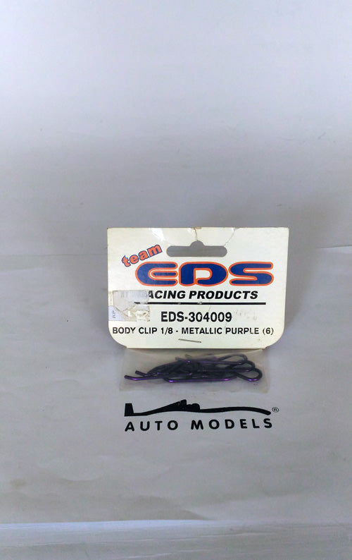 EDS RC Body Clip 1/8 Metallic Purple (6)