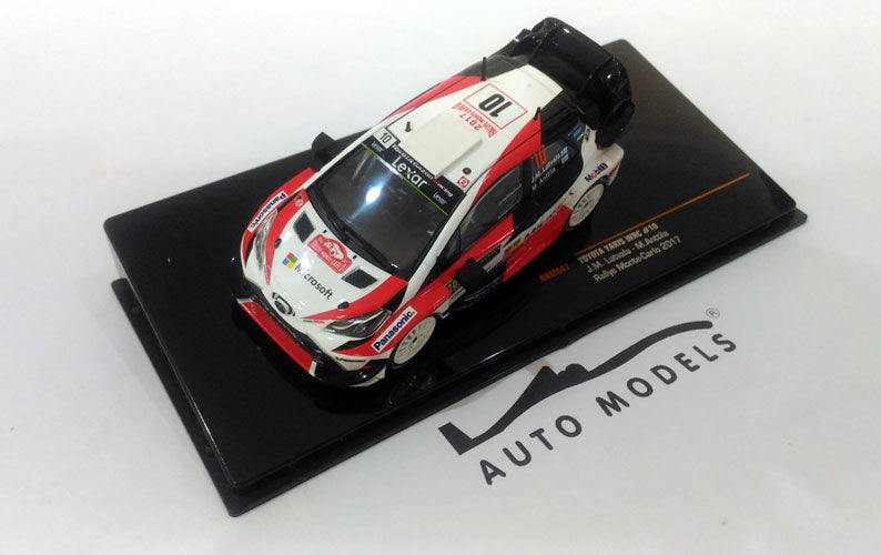 IXO Models Toyota Yaris WRC No.10 Microsoft Rally WM Monte Carlo Latvalla/Anttila White Red