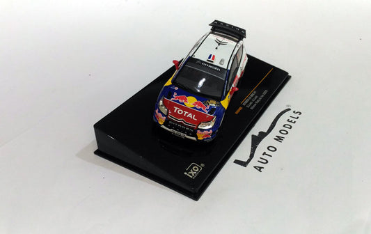 IXO Models Citroen C4 WRC #1 S.Loeb Winn Rally Du Var 2009 White