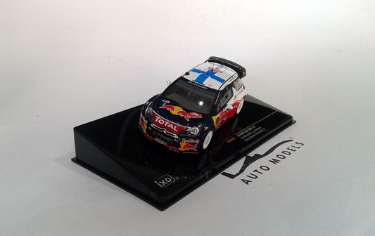 IXO Models Citroen DS3 WRC Rally Monte Carlo 2012 White Redbull Livery