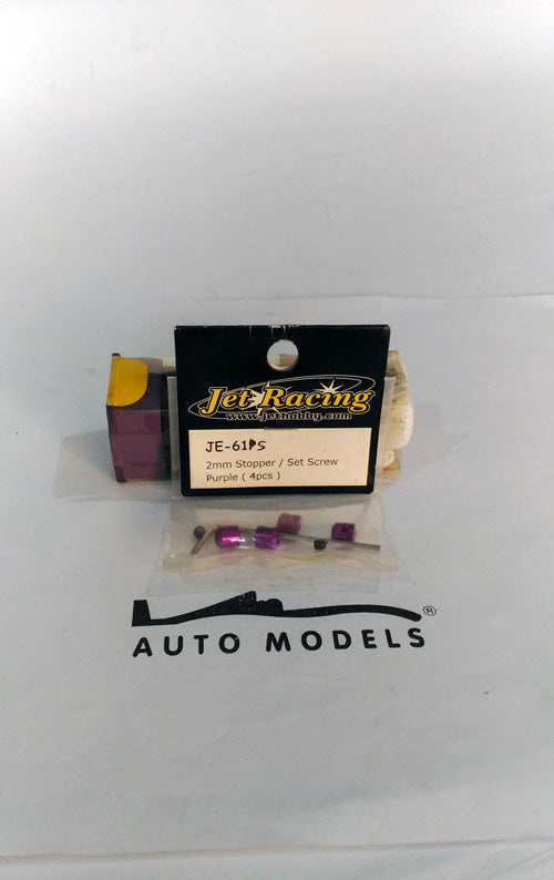 Jet Racing 2mm Stopper/Set Screw/Purple (4pcs)