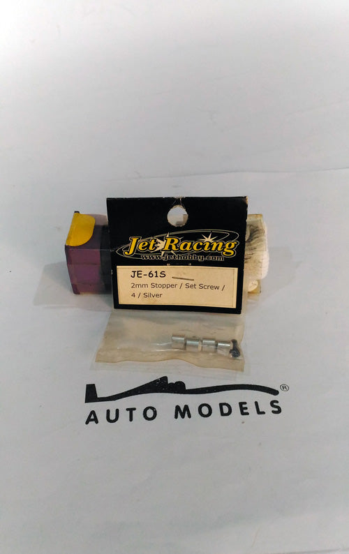 Jet Racing 2mm Stopper/Set Screw/Silver (4pcs)