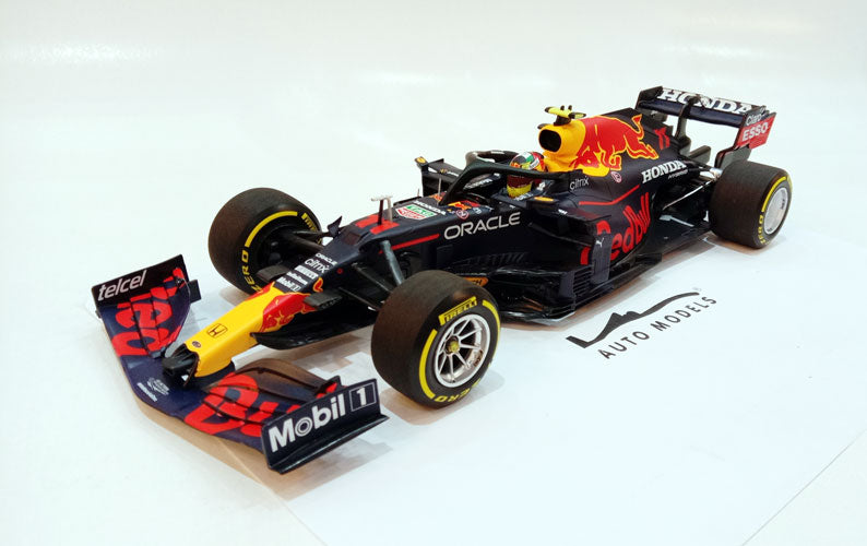 Minichamps RED BULL Racing Honda RB16B Sergio Perez Emilia Romagna GP2021 Blue Yellow Red