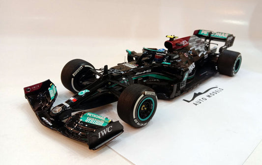 Minichamps Mercedes AMG Petronas Formula One Team W12 E Performance V.Bottas Bahrain GP2021 Black