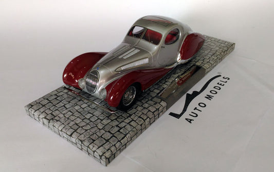 Minichamps Talbot Lago T150-C SS Coupe 1937 Silver Red