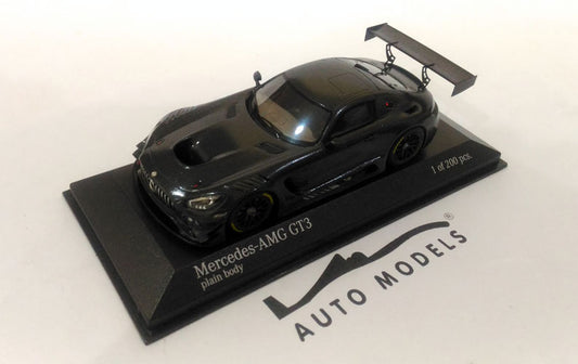 Minichamps Mercedes AMG GT3 Plain Body Customer Sale Car 2016 Carbon Black
