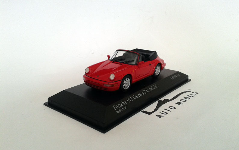 Minichamps Porsche 911 Carrera 2 Cabriolet 1990 Red