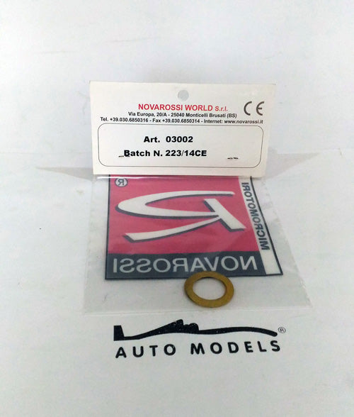 Novarossi Head Gasket 3.5cc Long Stroke 022.8x16.3 Shim 0.15mm Brass (5pcs)
