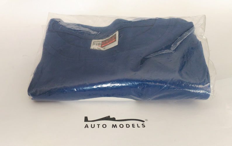 Novarossi Blue Polo Shirt Shortsleeve w/ Printed Brand (L)