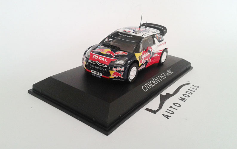 Norev Citroen DS3 WRC Britanian 2011 S.Loeb-D.Elena Black Red Bull Stripes