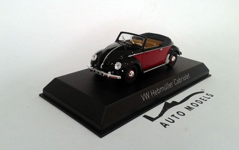 Norev Volkswagen Hebmuller 1949 Black Red