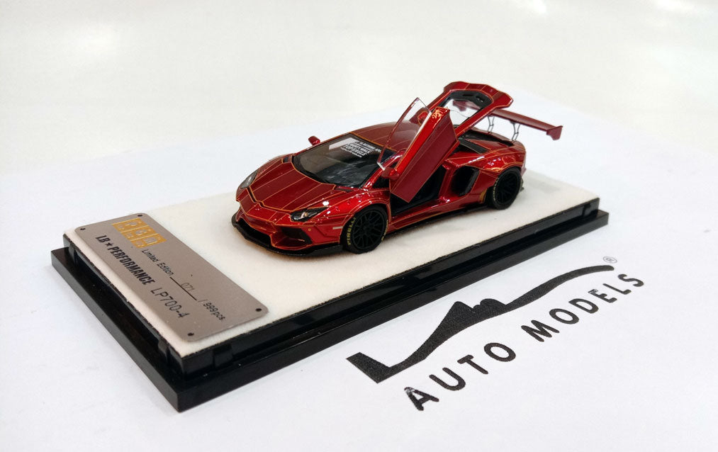 PGM Models Lamborghini Aventador LP700-4 Red Crack Standard Version