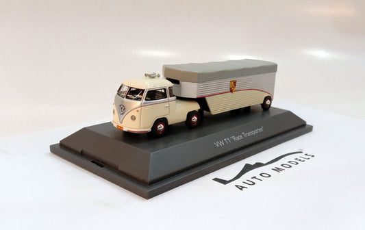 Schuco Volkswagen T1b Continental Motors Porsche Car Transporter 1962