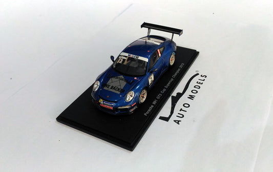 Spark Model Porsche 911 991 GT3 Cup N.2 Winner Super Cup 2013 N. Thiim
