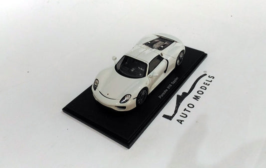 Spark Model Porsche 918 Spider Closed Roof 2014 White