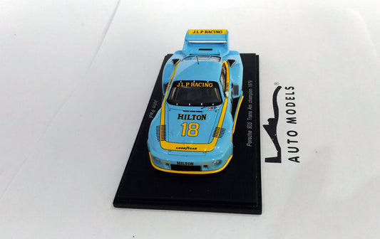 Spark Model Porsche 935 N.18 Winner Season Trans Am 1979 J. Paul Light Blue