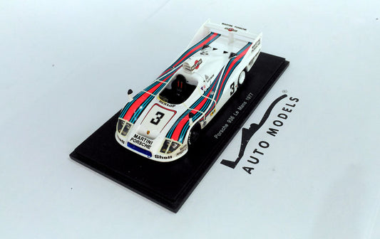 Spark Model Porsche 936 Team Martini Racing Porsche System N.3 24h Le Mans 1977 J.ICKX - H.Pescarolo White Red Blue