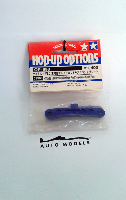 Tamiya Nitrage Aluminium Front Suspension Mount Plate