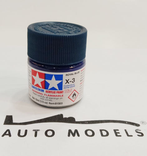 Tamiya X-3 Royal Blue Acrylic Mini Paint