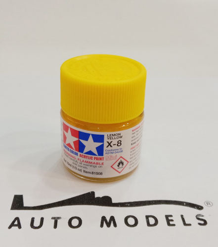 Tamiya X-8 Lemon Yellow Acrylic Mini Paint