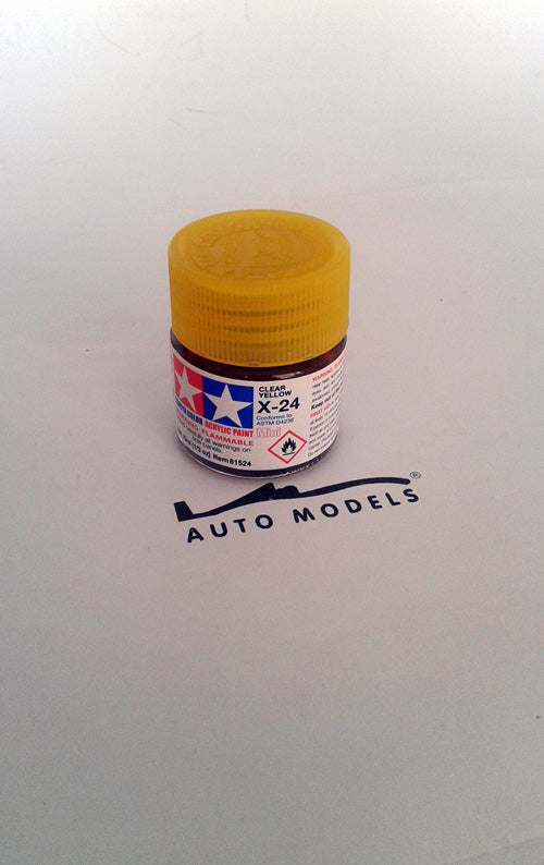 Tamiya X-24 Clear Yellow Acrylic Mini Paint