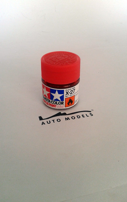 Tamiya X-27 Clear Red Acrylic Mini Paint