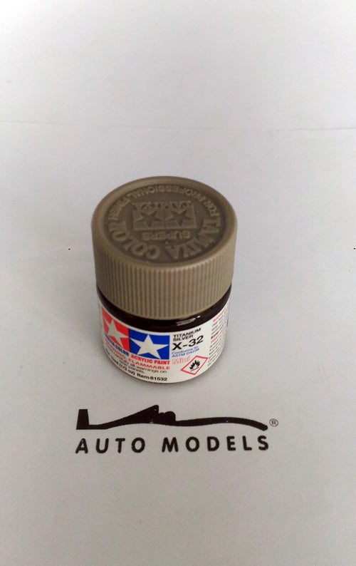 Tamiya X-32 Titanium Silver Acrylic Mini Paint