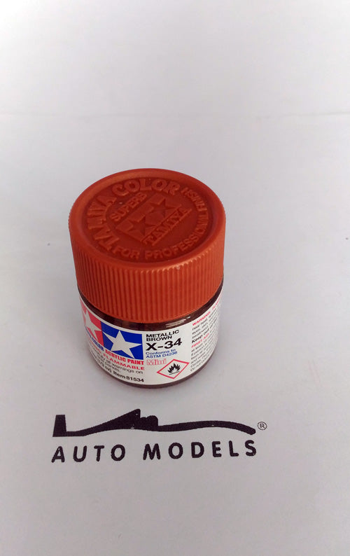 Tamiya X-34 Metallic Brown Acrylic Mini Paint