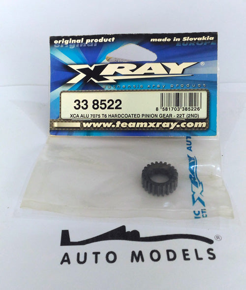 Xray XCA Aluminum 7075 T6 Hardcoated Pinion Gear - 22T (2nd)