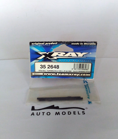 Xray XT8 Adjustable Turnbuckle M3 L/R 62 mm - HUDY Spring Steel (2)