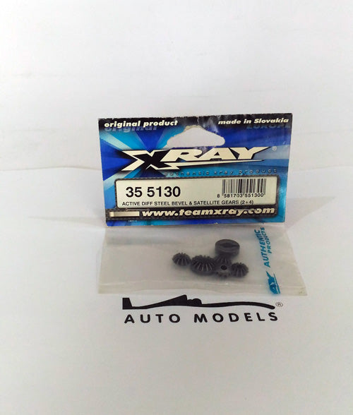 XRAY Active Differential Steel Bevel & Satellite Gears (2+4)