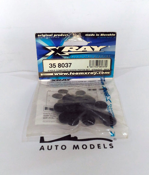 XRAY 4-Hole Composite Shock Piston Set - Straight - Wide (2)