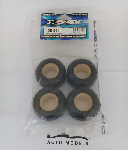 XRAY Micro Truck M18T Pin Tire & Insert Hard (4+4)