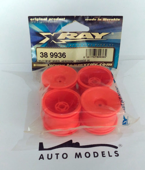 XRAY M18T Wheel Aerodisk - Orange (4)